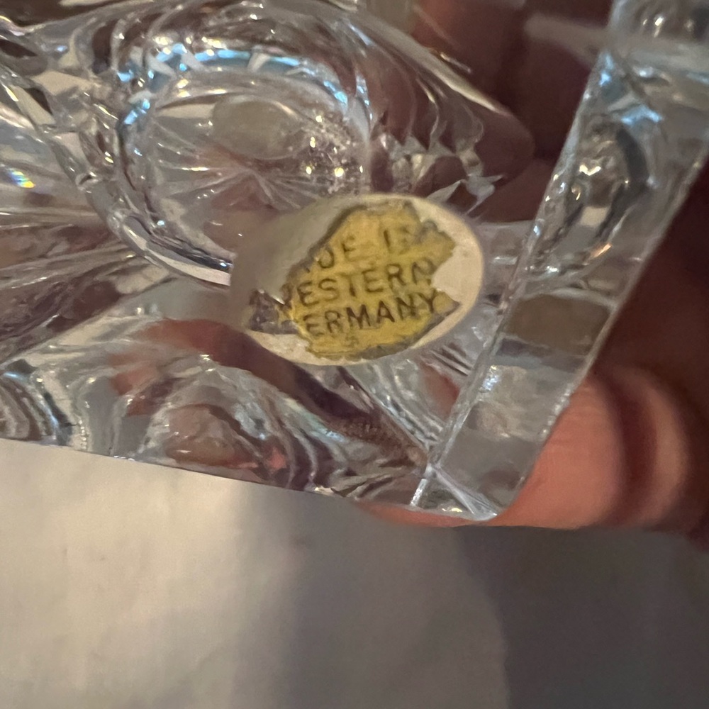 Antique Clear Glass Perfume Bottle - Picture 4 of 7